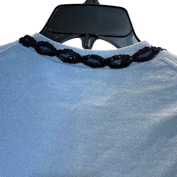 Marc Jacobs Button Down Sequin B0w Collar Sweater - Picture 5 of 9